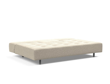 Long Horn D.E.L sovesofa i 539 Bouclé Beige, slået ud til seng