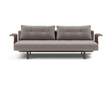 Recast Dark Styletto sovesofa med armlæn i 418 Esina Truffle, set forfra