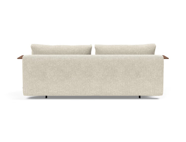 Recast Dark Styletto sovesofa med armlæn i 357 Taura Off White, set bagfra