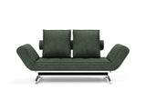 Ghia Chrome daybed i 281 Avella Pine Green, set forfra