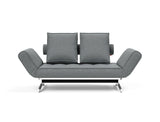 Ghia Chrome daybed i 320 Corocco Shadow Grey, set forfra