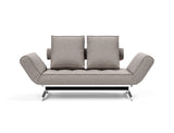 Ghia Chrome daybed i 321 Corocco Warm Grey, set forfra