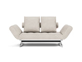 Ghia Chrome daybed i 470 Yuveno Natural, set forfra