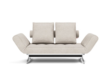 Ghia Chrome daybed i 470 Yuveno Natural, set forfra