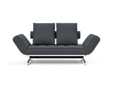 Ghia Chrome daybed i 894 Mozart Grey Bronze, set forfra