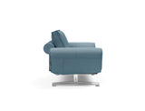 Ghia Chrome daybed i 525 Mixed Dance Light Blue, set fra siden