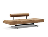 Ghia Chrome daybed i 551 Faunal Brown, som seng