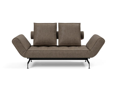 Ghia Laser daybed i 411 Esina Cedar Brown, set forfra