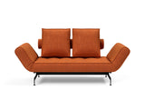 Ghia Laser daybed i 412 Esina Rust Orange, set forfra
