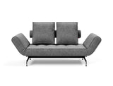 Ghia Laser daybed i 563 Twist Charcoal, set forfra