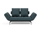 Ghia Laser daybed i 851 Mahoga Dark Blue, set forfra