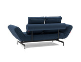 Ghia Laser daybed i 414 Esina Indigo Blue, set skråt bagfra