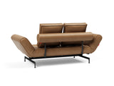 Ghia Laser daybed i 551 Faunal Brown, set skråt bagfra