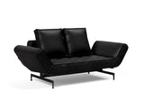Ghia Laser daybed i 550 Faunal Black, set skråt forfra