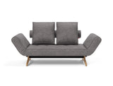 Ghia Wood daybed i 282 Avella Warm Grey, set forfra