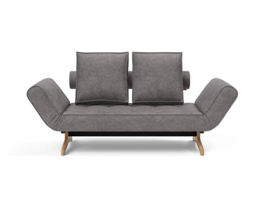 Ghia Wood daybed i 282 Avella Warm Grey, set forfra