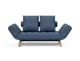 Ghia Wood daybed i 302 Weda Blue, set forfra