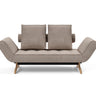 Ghia Wood daybed i 318 Cordufine Beige, set forfra