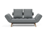 Ghia Wood daybed i 320 Corocco Shadow Grey, set forfra