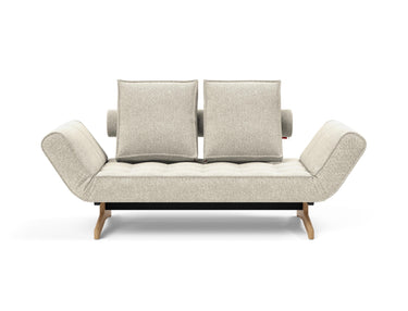 Ghia Wood daybed i 357 Taura Off White, set forfra
