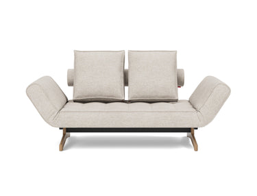 Ghia Wood daybed i 470 Yuveno Natural, set forfra