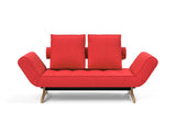 Ghia Wood daybed i 511 Elegance Red, set forfra