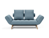 Ghia Wood daybed i 525 Mixed Dance Light Blue, set forfra