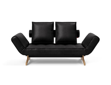 Ghia Wood daybed i 550 Faunal Black, set forfra