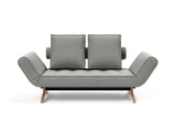 Ghia Wood daybed i 853 Mahoga Dove Grey, set forfra