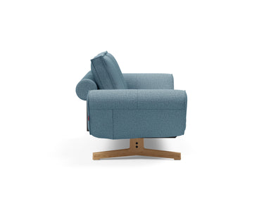 Ghia Wood daybed i 525 Mixed Dance Light Blue, set fra siden