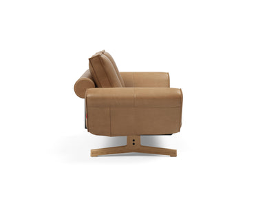 Ghia Wood daybed i 551 Faunal Brown, set fra siden