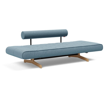 Ghia Wood daybed i 525 Mixed Dance Light Blue, som seng