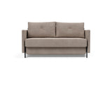 Cubed 140 sovesofa med armlæn i 318 Cordufine Beige, set forfra