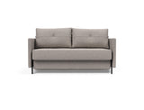 Cubed 140 sovesofa med armlæn i 321 Corocco Warm Grey, set forfra