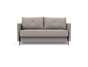 Cubed 140 sovesofa med armlæn i 321 Corocco Warm Grey, set forfra