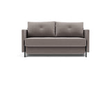 Cubed 140 sovesofa med armlæn i 418 Esina Truffle, set forfra