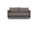 Cubed 140 sovesofa med armlæn i 521 Mixed Dance Grey, set forfra
