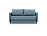 Cubed 140 sovesofa med armlæn i 525 Mixed Dance Light Blue, set forfra