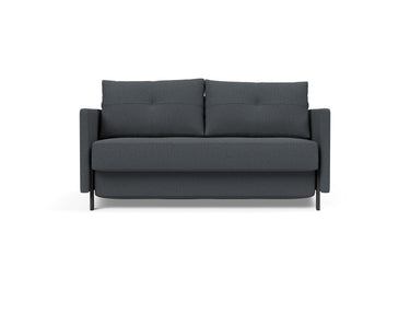 Cubed 140 sovesofa med armlæn i 894 Mozart Grey Bronze, set forfra