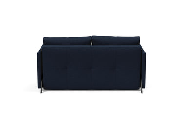 Cubed 140 sovesofa med armlæn i 528 Mixed Dance Blue, set bagfra
