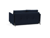Cubed 140 sovesofa med armlæn i 528 Mixed Dance Blue, set skråt bagfra