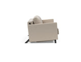 Cubed 140 sovesofa med armlæn i 612 Blida Sand Grey, set fra siden