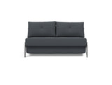 Cubed 140 Chrom sovesofa i 894 Mozart Grey Bronze, set forfra