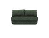 Cubed 140 Alu sovesofa i 281 Avella Pine Green, set forfra