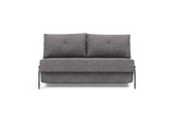 Cubed 140 Alu sovesofa i 282 Avella Warm Grey, set forfra