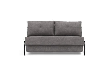 Cubed 140 Alu sovesofa i 282 Avella Warm Grey, set forfra