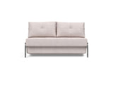 Cubed 140 Alu sovesofa i 300 Weda Sand, set forfra