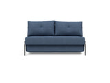Cubed 140 Alu sovesofa i 302 Weda Blue, set forfra