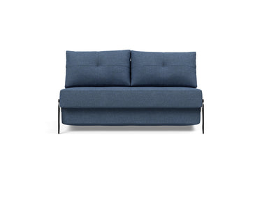 Cubed 140 Alu sovesofa i 302 Weda Blue, set forfra