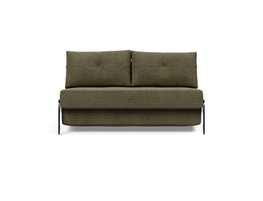 Cubed 140 Alu sovesofa i 316 Cordufine Pine Green, set forfra